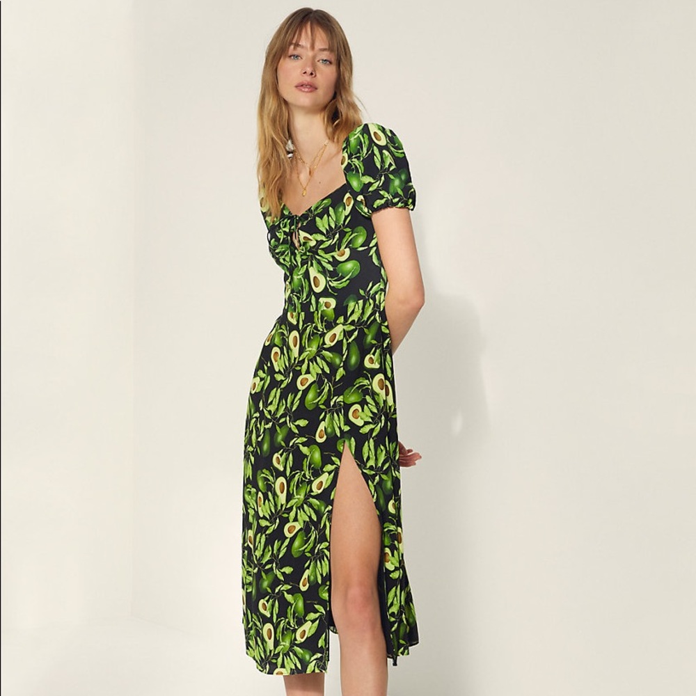 Aritzia Wilfred Avocado Pandora Dress